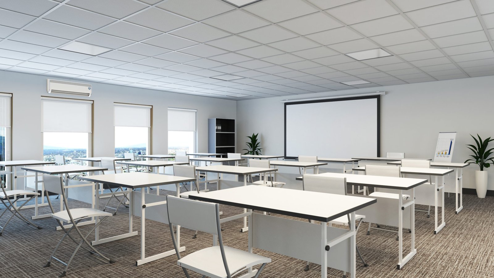Large-sized classrooms with air-light